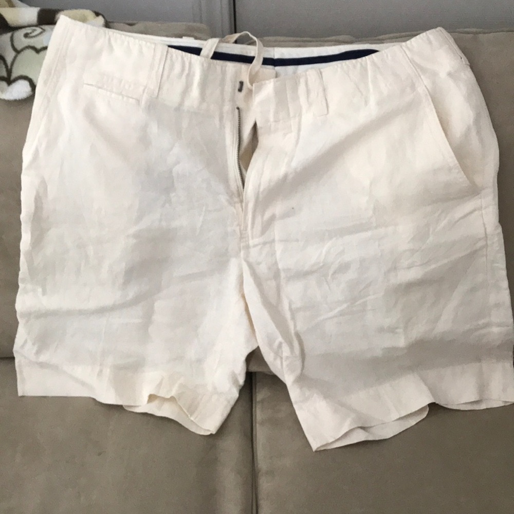 Polo Ralph Lauren Cream Linen Shorts 36